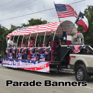custom parade banners & marching band banners