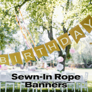 custom sewn-in rope banners